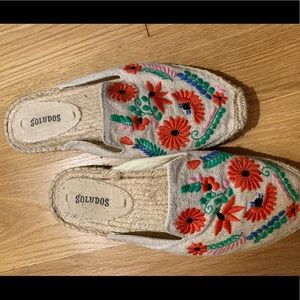 Soludos Size 7 Floral Slip o a